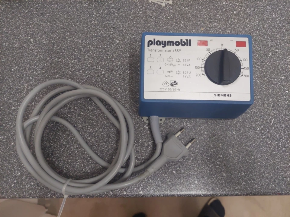 PLAYMOBIL TRANSFORMATOR 4359; TRAFO FÜR MODELLEISENBAHN, FAHRREGLER - Bild 3 von 3