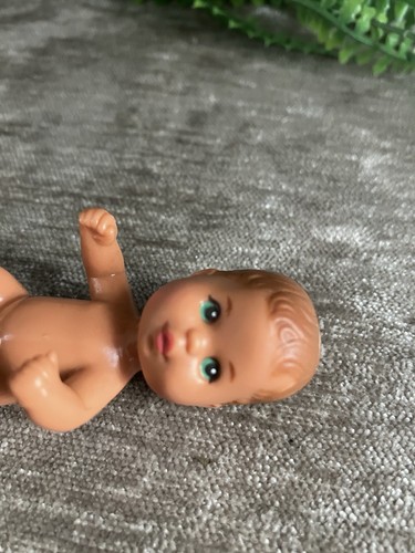 Vintage 1973 Mattel Barbie Doll Little Sister/Brother Baby Doll ~ Brown Hair - Bild 6 von 8