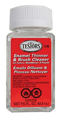 Testors Model Master Enamel Thinners Clear 1.75oz 51.8mL Bottle 1156XT