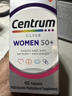 Centrum Silver Women 50+ For Heart Brain Eye Health 65 ct. Tablets Exp 06/25 NEW