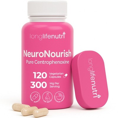 NeuroNourish (Centrophenoxine) 300mg - DMAE & pCPA, 120 Vegetarian Capsules,...
