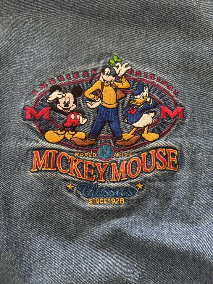 Children's Retro Mickey Mouse Jean Jacket Size 4T - Image 3 of 3