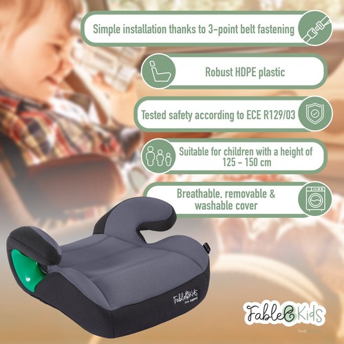 FableKids kinderautostoel | voor kinderen 125-150 cm | stoelverhoger ECE R129/03 - Afbeelding 3 van 13