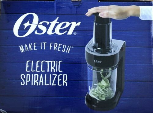 NEW Black Oster Electric SPIRALIZER Easy to Use.  Spiralize Veggies and more
