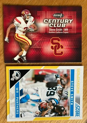 STEVE SMITH Insert Lot 2007 Aspire Century Club #C23 & 2011 Score Gold Zone #47