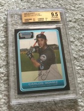 2006 RC BOWMAN CHROME CARLOS GOMEZ BGS 9.5. RC NY METS TOP CF PLAYING TODAY IMHO