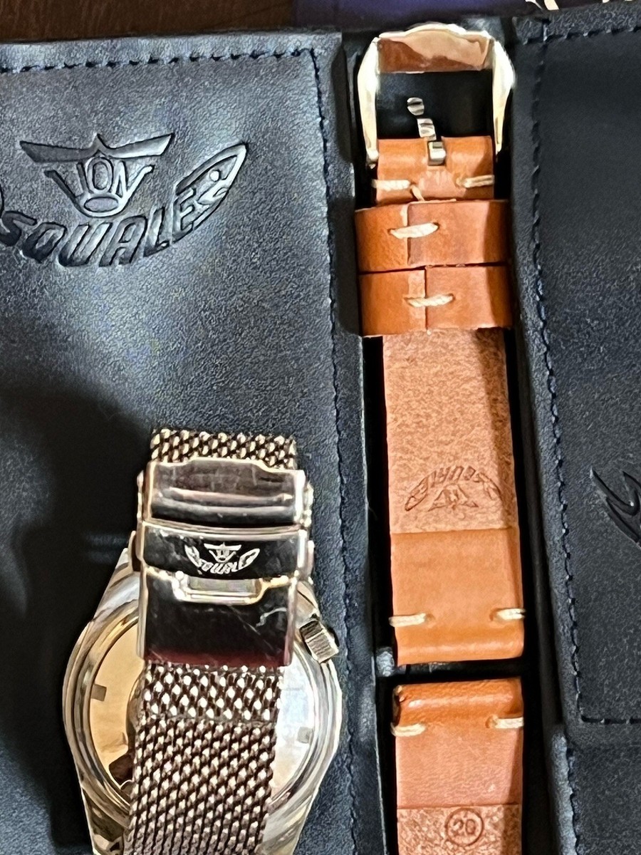 Squale 1521 50 Atmos BLUE Sunburst Polished 2 extra leather Squale 1521 50 Atmos BLUE Sunburst Polished 2 extra leather