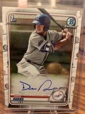 DREW AVANS GOLD AUTO 2020 BOWMAN CHROME #CPA-DA BASE DODGERS ROOKIE RC