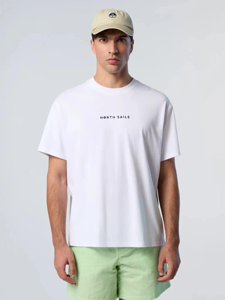 North Sails T Shirt Short Sleeve W/logo - T-shirt Uomo Blu | Nencini Sport