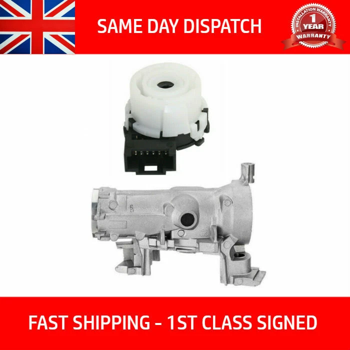 FITS AUDI SEAT A1 A3 Q3 LEON ALTEA IGNITION LOCK BARREL 1K0905851B &6 PIN SWITCH - Image 3 of 4