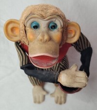 VINTAGE CRAGSTAN BATTERY OPERATED CRAP SHOOTING DICE MONKEY, DOES NOT WORK