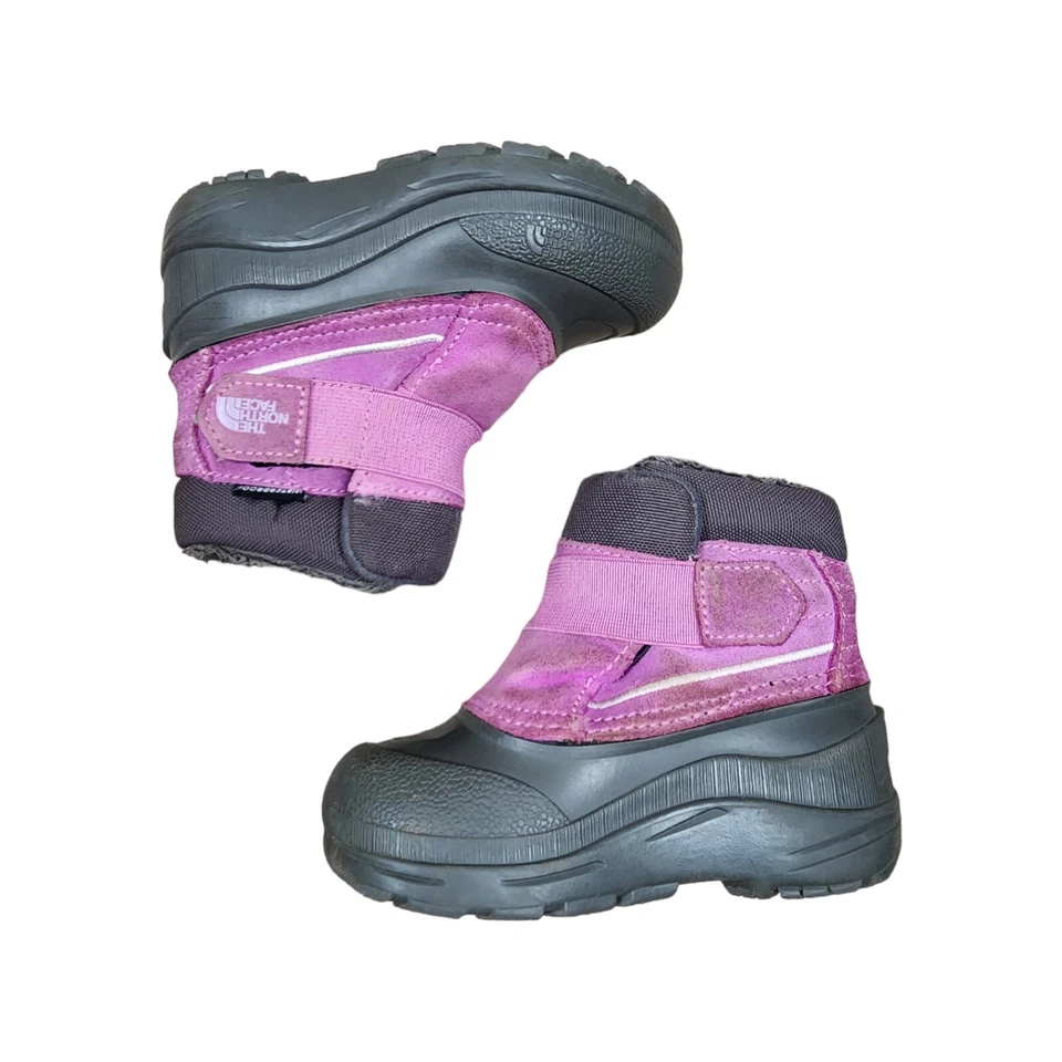 Botas de nieve The North Face Alpenglow II para niños pequeños rosa impermeables talla 8 Foto 2 de 4