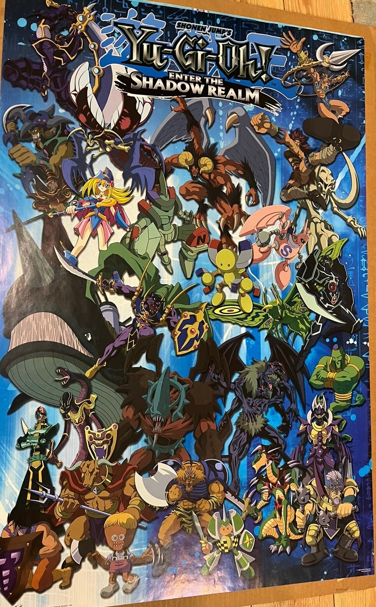 Yu-Gi-Oh Enter The Shadow Realm 22x34 Poster Rare Vintage 1996