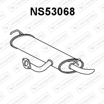 Silencieux arrière Nissan Qashqai II SUV en acier renforcé anti-corrosion