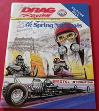 RARE "IHRA DRAG REVIEW" 25th SPRING NATL'S MAY 1989 SIGNED BY "MONGOOSE" NM COND