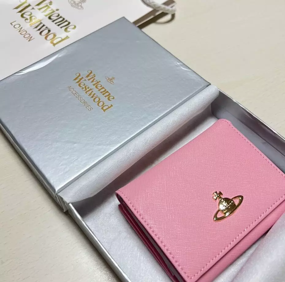 Pink vivienne deals westwood purse