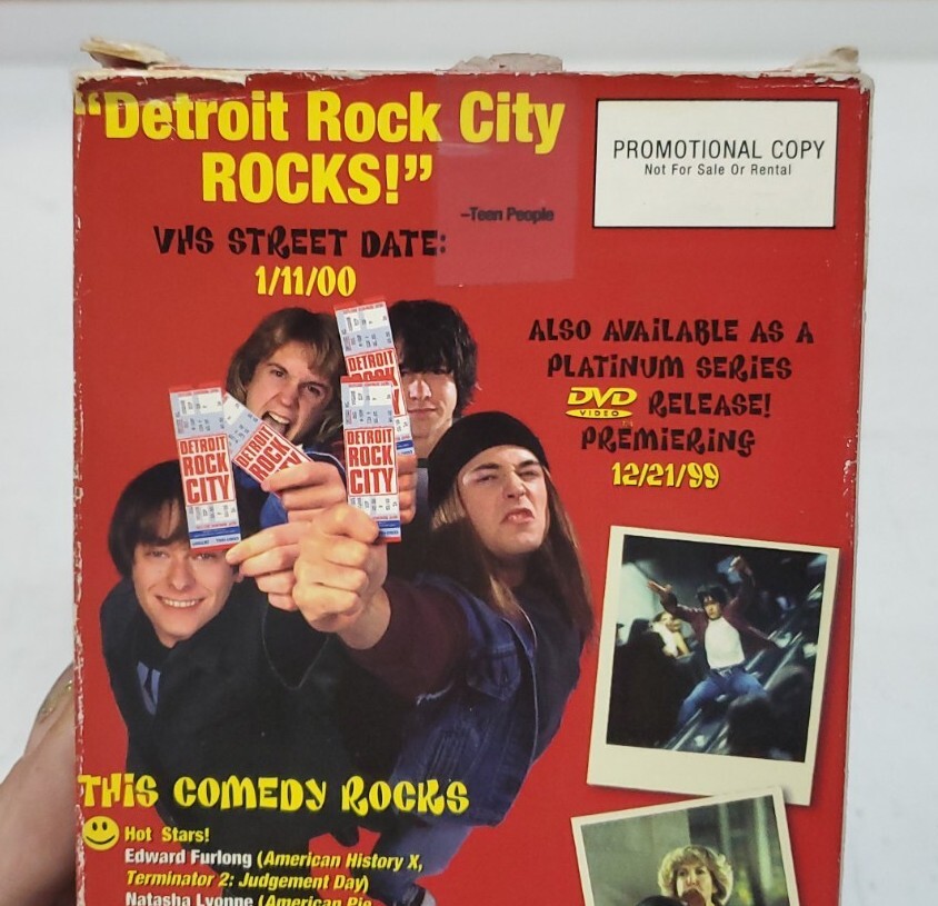 Detroit Rock City (1999, VHS) Promotional - Damaged Sleeve, Read Description