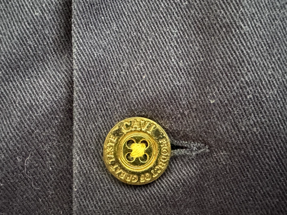 CAVI Military Style Shirt Short Sleeve Navy Blue Size XL - Image 2 of 4