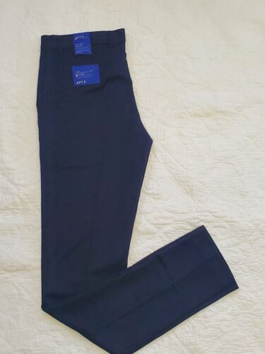 32x38 Apt 9 NWT Mens Blue Dress Pants Extra Slim Fit Easy Care