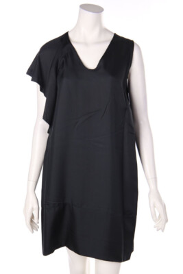 GOTHA Vestito Volants Fronzoli D 40 Black Nuovo