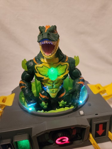 Beast Lab Dino Creator Raging Raptor Figure Lights Sound Smoke Works T Rex - Picture 16 of 17