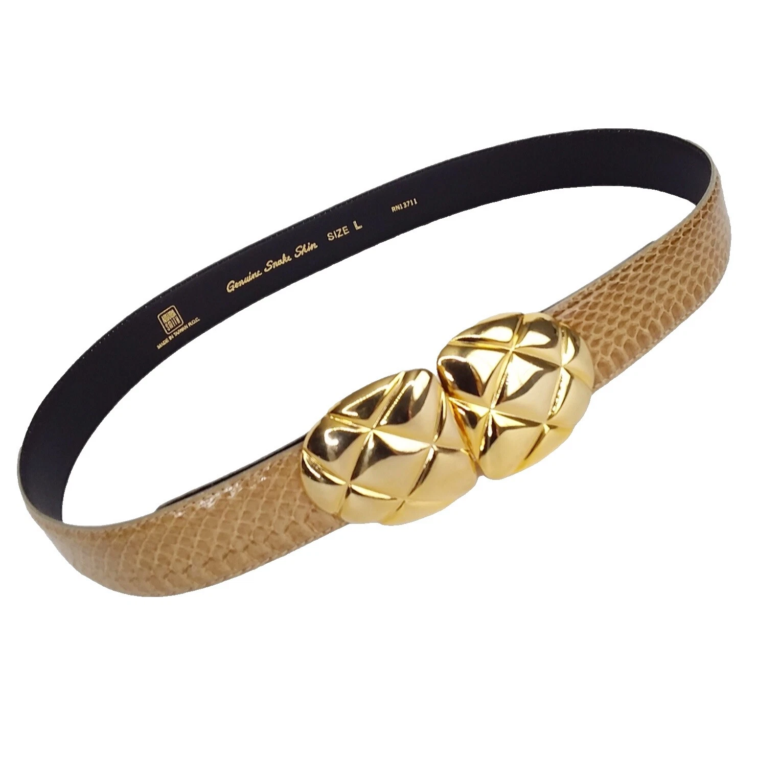 Cinturones de piel de Serpiente Estampado Animal para Mujer