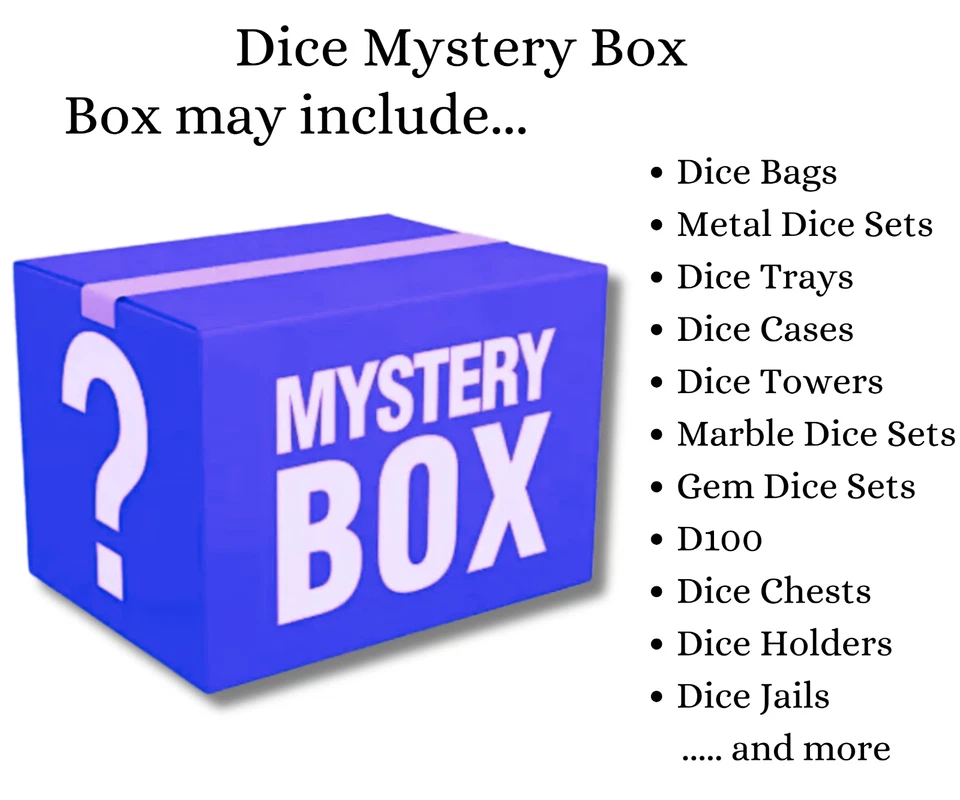 GRINNING GARGOYLE Mystery Box Dice Set Pathfinder Dungeons & Dragons D&D DND RPG Gaming £100+ RRP