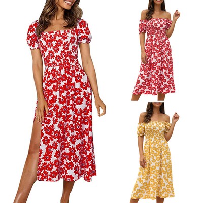 off the shoulder midi dress casual