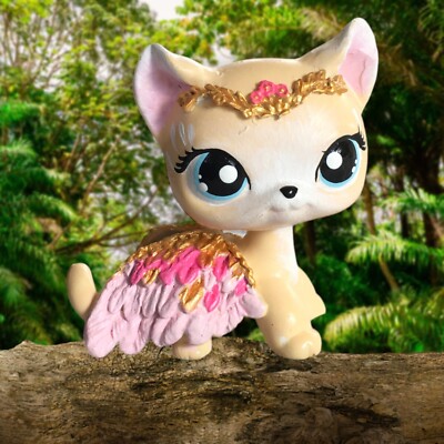 CUSTOM OOAK  Toys, Mini Shop Hand Painted Queen Kitty Cat With Wings