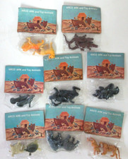 8 sealed packs 1970s Arco Ark and toy animals original packaging see animals
