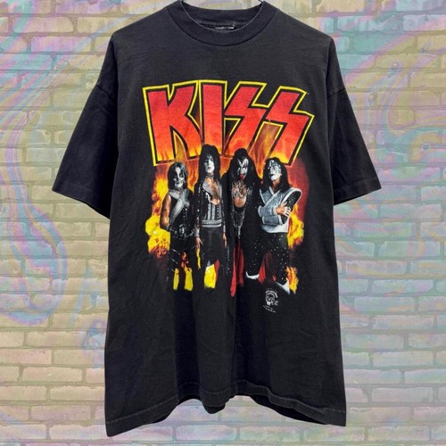 T-Shirt Donna AMPLIFIED KISS Logo Heavy Metal - Grigio, Taglia 44