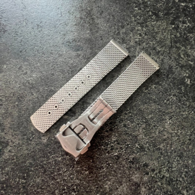 20 mm Mesh Titanium Steel Bracelet Watch Band For No time To Die Diver 300M 007