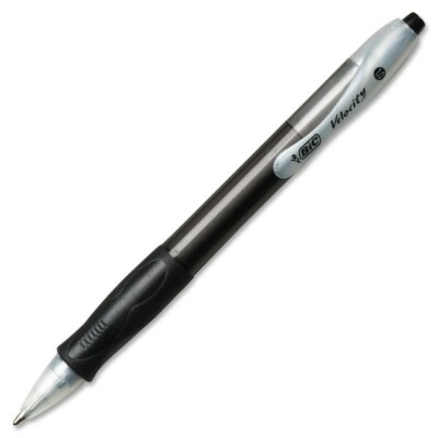~:~ BIC CORPORATION ~:~ Velocity Retractable Ballpoint Pen Translucent Black Brl