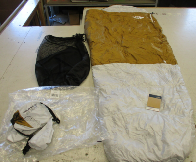 THE NORTH FACE GOLD KAZOO ECO SLEEPING BAG YELLOW & GRAY