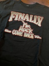 Vintage WWF The Rock T-Shirt L Finally Has Come Back to Washington DC WWE Rocky