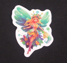 Colorful Cute Fairy Sticker 2" x 1.75" AC