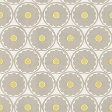 Wallpaper Retro Mid Century Flower Power Taup...