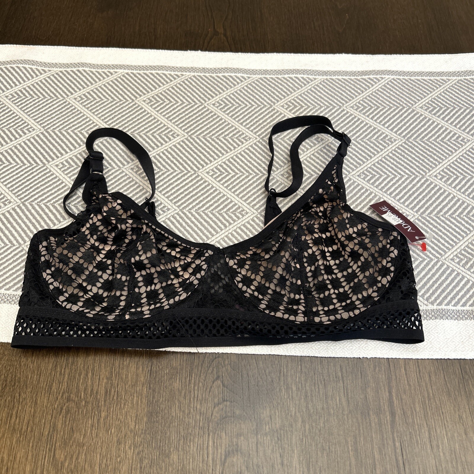 Adore Me Underwire Full Bra size 34D Black