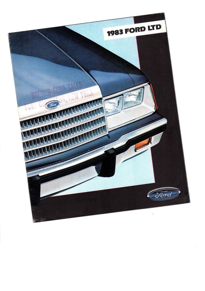 1983 Ford LTD Brochure / Catalog: BROUGHAM,COUNTRY SQUIRE, Station