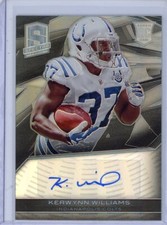 2013 Panini Spectra #157 Kerwynn Williams Silver Auto RC /299