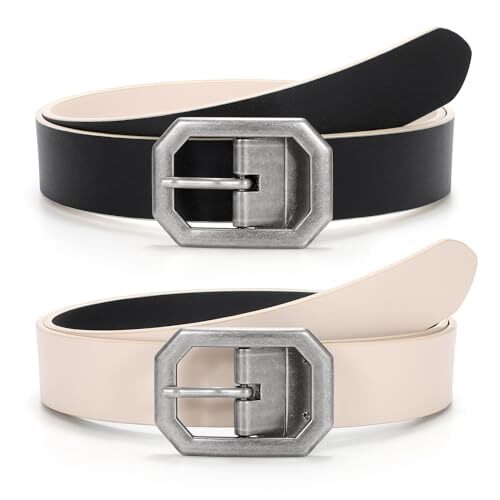 Women Reversible Leather Belt for Jeans Pants Fashion  display picture 2