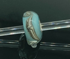 LAA Trollbeads Traces Glass Bead Sterling Silver Charm TGLBE-10144 Retired