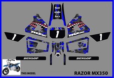 Razor MX350 NEW MODEL graphics kit decals THICK AND HIGH GLOSS