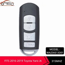 For Toyota Yaris 2016-2019 Yaris Ia 2017-2019 Remote Smart Key Fob Wazske13d01