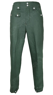WW2 German Army M43 Reed Green HBT Drill Pants - Combat Uniform