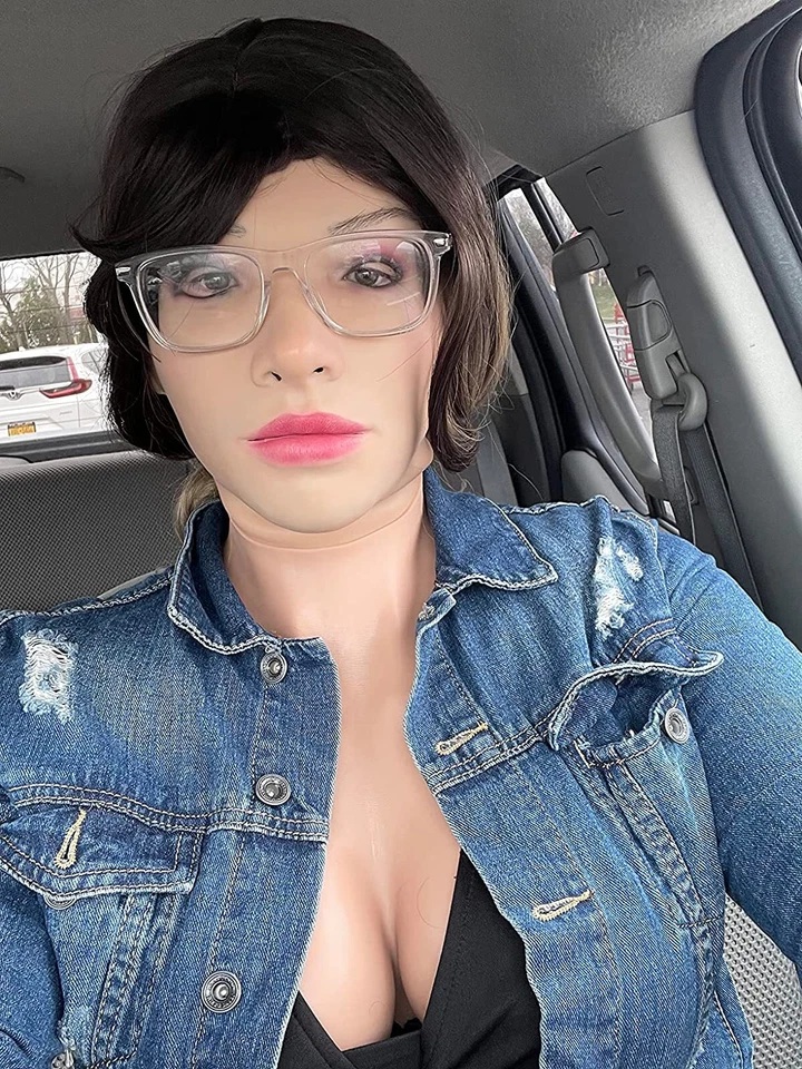 Silikon Maske Weibliche Kopf Maske Gesicht für Crossdresser Transgender Maske - Bild 2 von 4