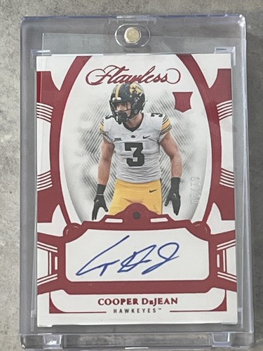 2024 Flawless Cooper Dejean Rookie Gem Red Ruby Auto /20 RC #FRGS-CDN Eagles