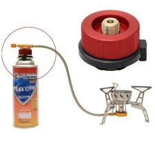 1 St??ck Campingkocher Butangas Metall-Adapter Konvertieren Kraftstoffkanister – Bild 3