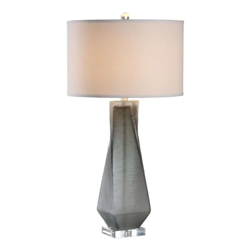 Uttermost 27523-1 Grey Anatoli 1-Light 30.75"H Table Lamp With Fabric Shade - Picture 1 of 2