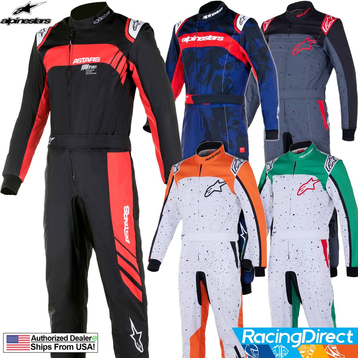 Alpinestars KMX-9 v3 Graphic Karting Suit | FIA8877 Rated | Youth & Adult Sizes